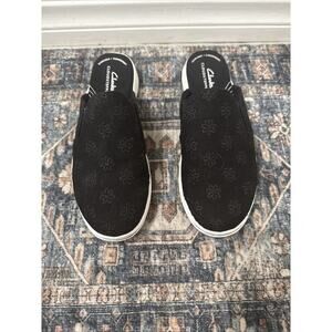 Clarks Breeze Shore Mule, Black‎ Floral, Medium (2445) New Women’s 7.5